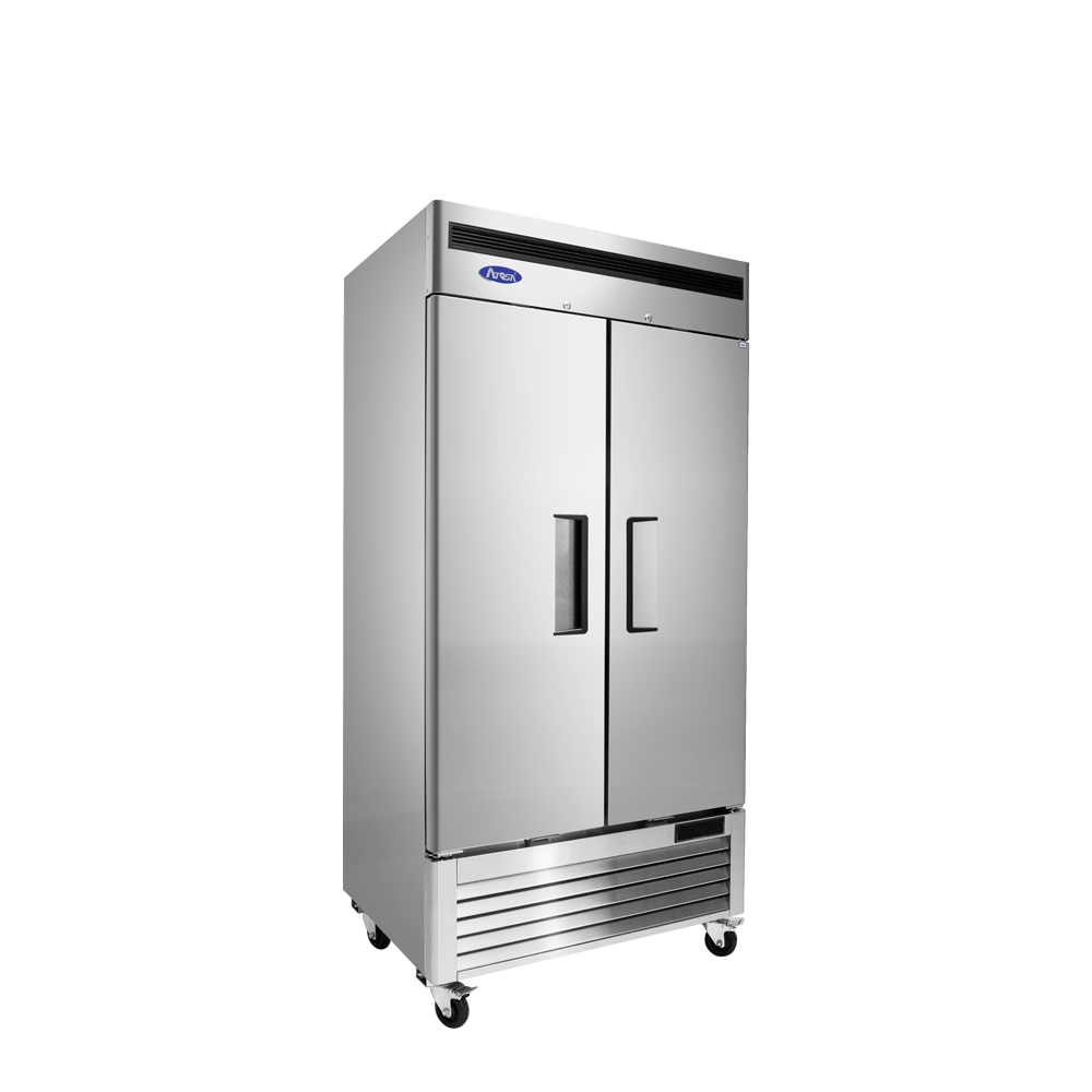 Atosa MBF8506GR Bottom Mount Slim Two Door Reach-in Refrigerator, 28.5 Cu. Ft.
