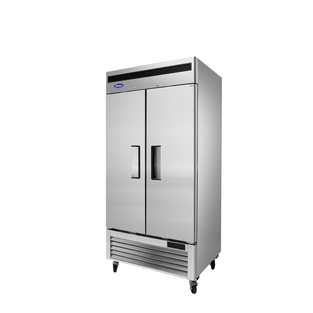 Atosa MBF8506GR Bottom Mount Slim Two Door Reach-in Refrigerator, 28.5 Cu. Ft.