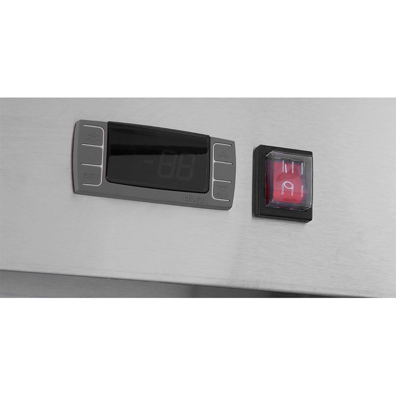 Atosa MBF8506GR Bottom Mount Slim Two Door Reach-in Refrigerator, 28.5 Cu. Ft.