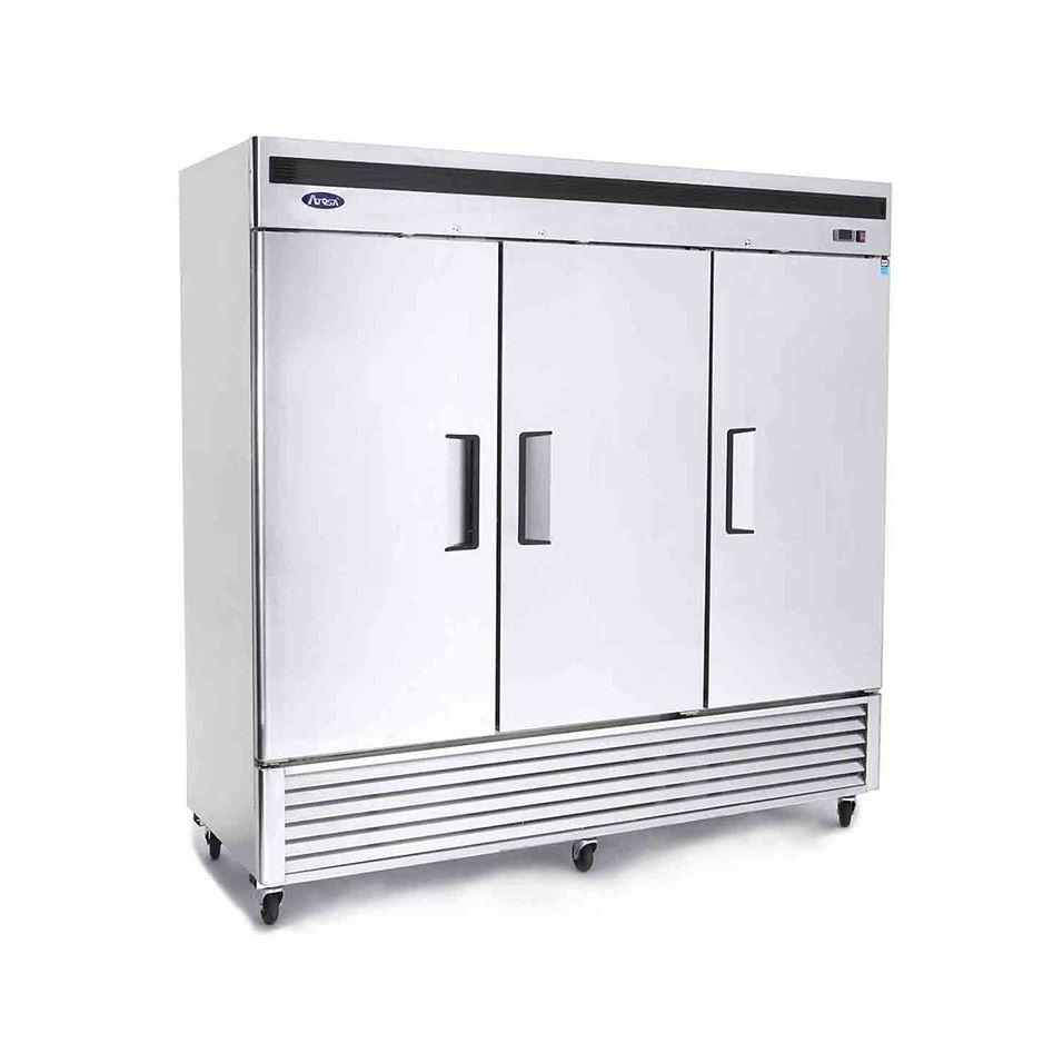 Atosa MBF8508GR Three Door 82" Reach-In Refrigerator Bottom Mount Series
