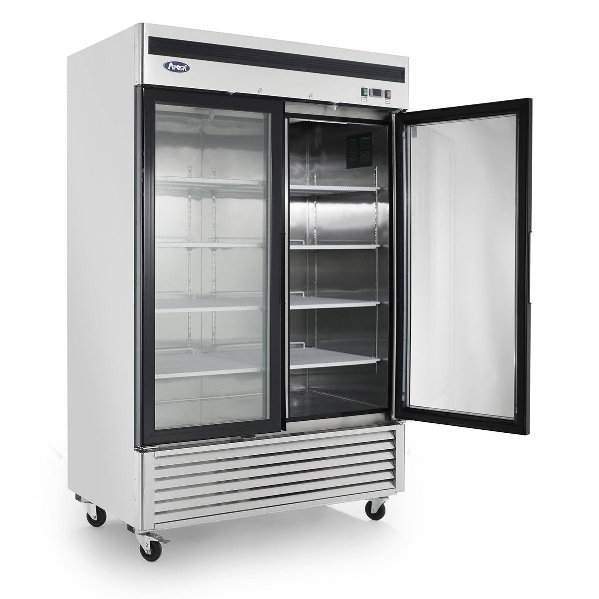 Atosa MCF8707GR Bottom Mount (2) Two Glass Door Refrigerator