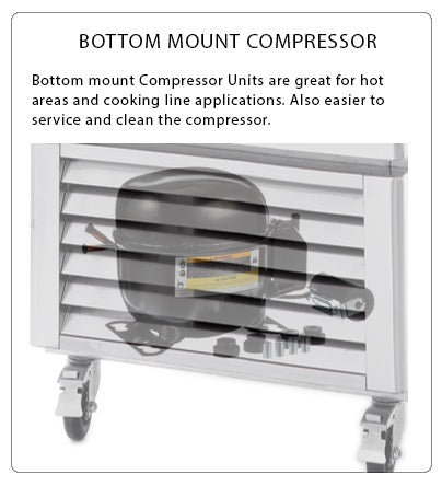Atosa MCF8707GR Bottom Mount (2) Two Glass Door Refrigerator