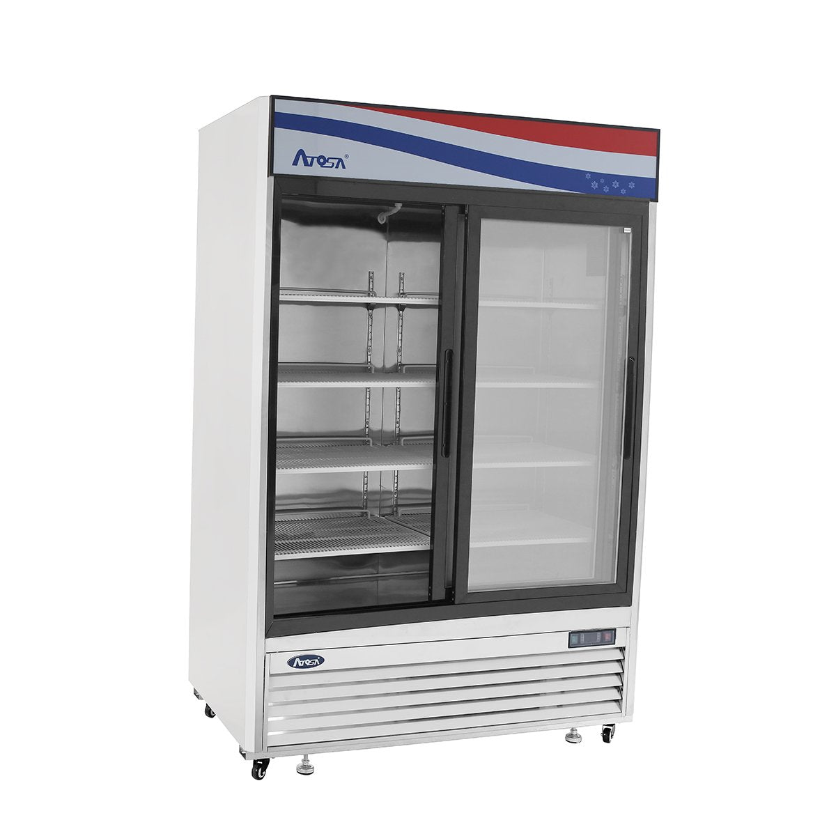 Atosa MCF8709GR Bottom Mount (2) Two Sliding Doors Refrigerator