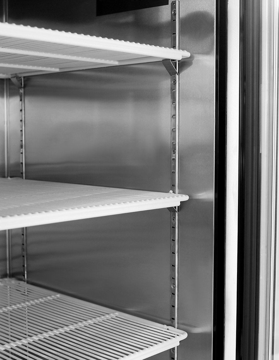 Atosa MCF8709GR Bottom Mount (2) Two Sliding Doors Refrigerator