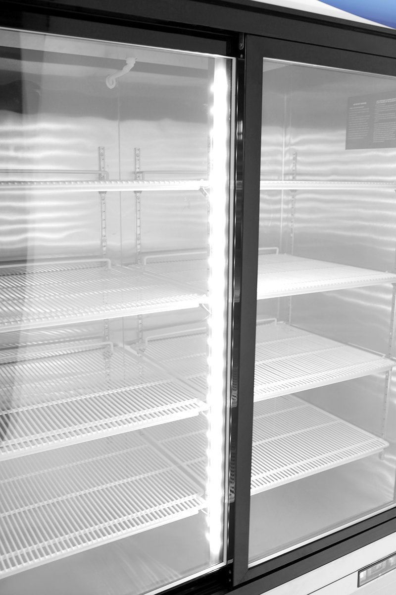 Atosa MCF8709GR Bottom Mount (2) Two Sliding Doors Refrigerator