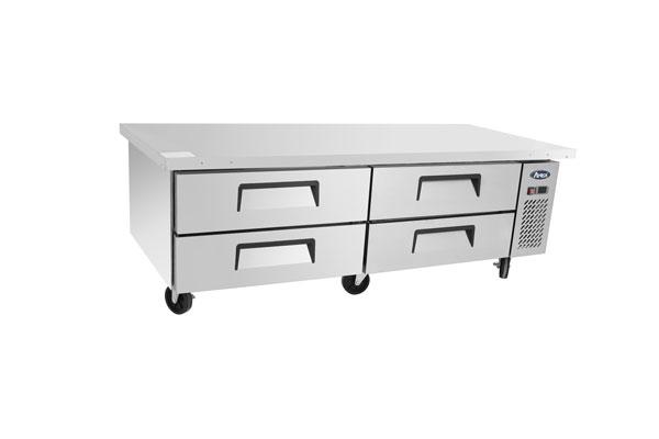 Atosa MGF8453GR 72" 4 Drawer Refrigerated Chef Base