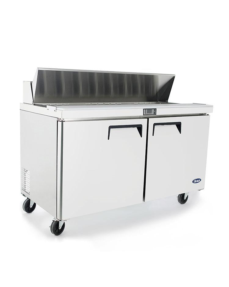 Atosa MSF8303GR 60" Sandwich Prep Table, with 16 Stainless Steel Pans