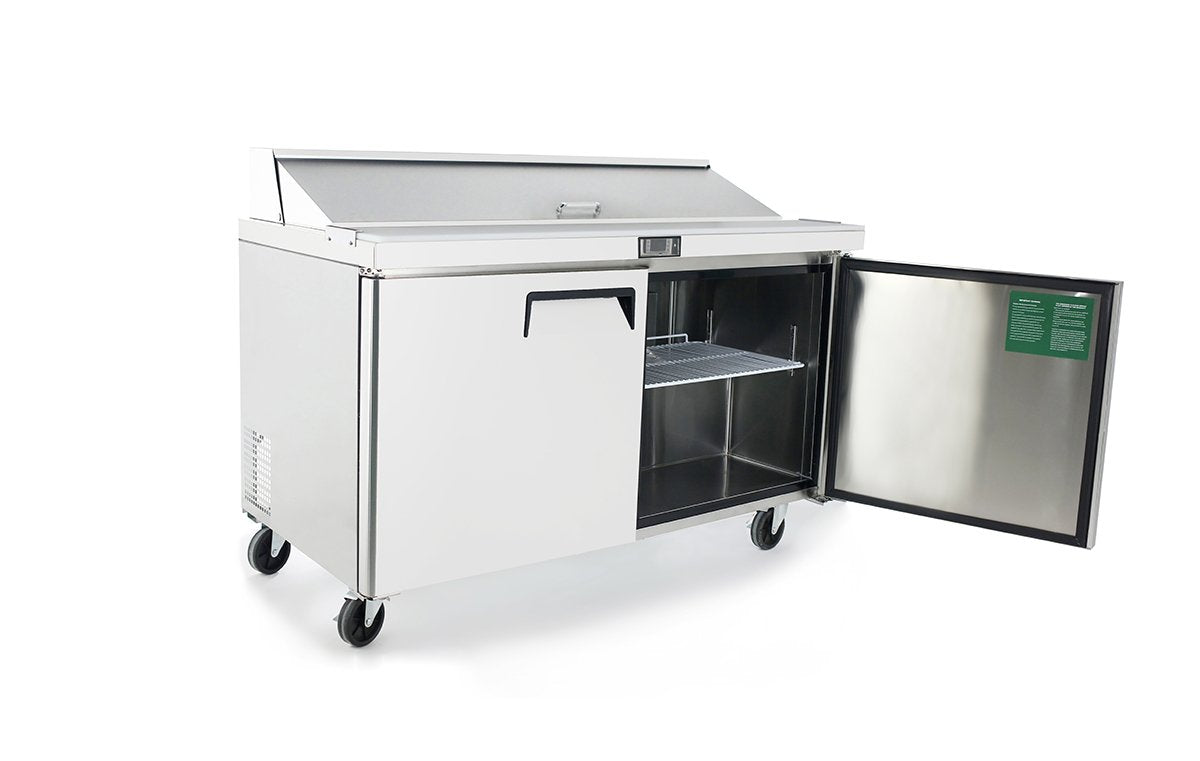 Atosa MSF8303GR 60" Sandwich Prep Table, with 16 Stainless Steel Pans