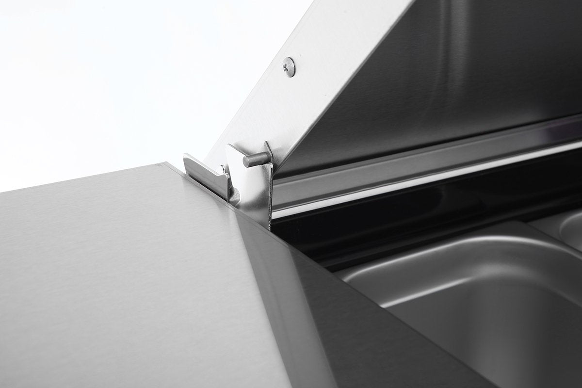 Atosa MSF8303GR 60" Sandwich Prep Table, with 16 Stainless Steel Pans