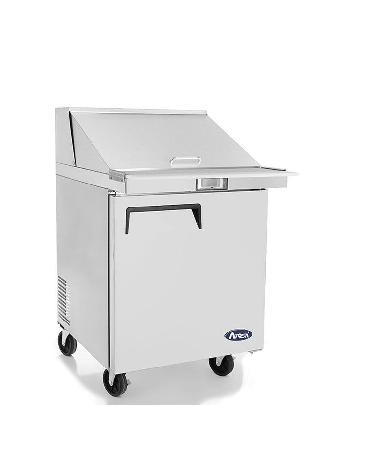 Atosa MSF8305GR 27" Mega Top Sandwich Prep Table, with 12 Stainless Steel Pans