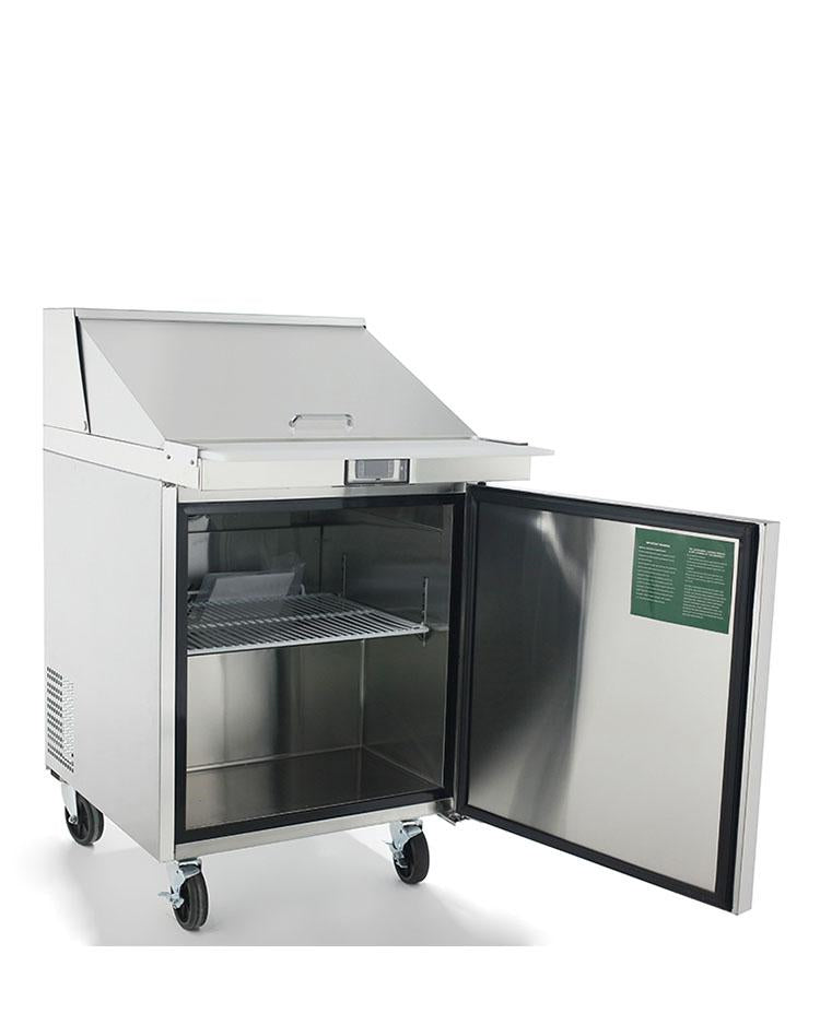 Atosa MSF8305GR 27" Mega Top Sandwich Prep Table, with 12 Stainless Steel Pans