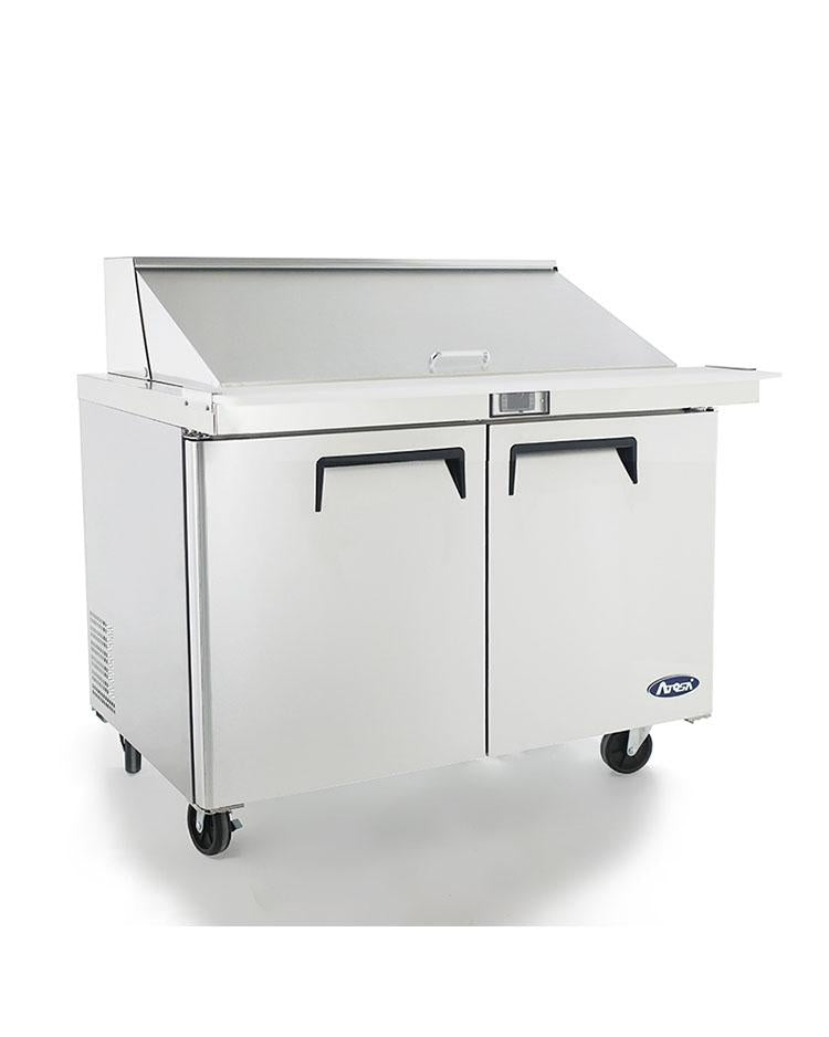 Atosa MSF8306GR 48" Mega Top Sandwich Prep Table, with 18 Stainless Steel Pans