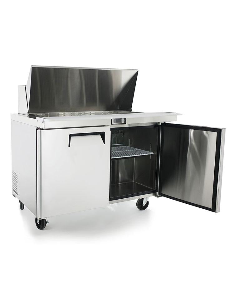 Atosa MSF8306GR 48" Mega Top Sandwich Prep Table, with 18 Stainless Steel Pans