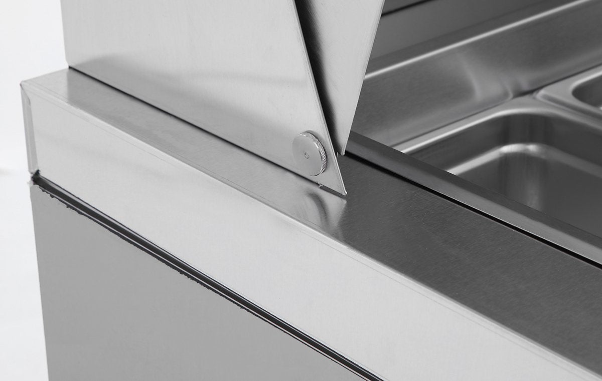 Atosa MSF8306GR 48" Mega Top Sandwich Prep Table, with 18 Stainless Steel Pans