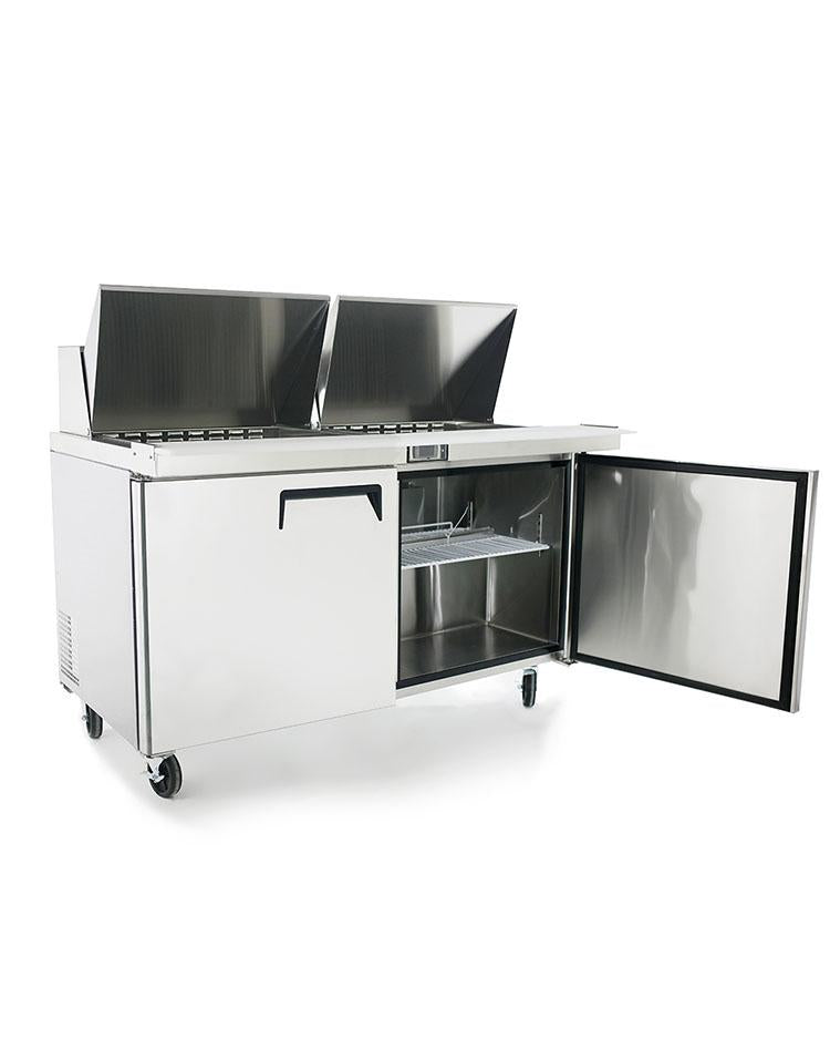 Atosa MSF8307GR 60" Mega Top Sandwich Prep Table, with 24 Stainless Steel Pans