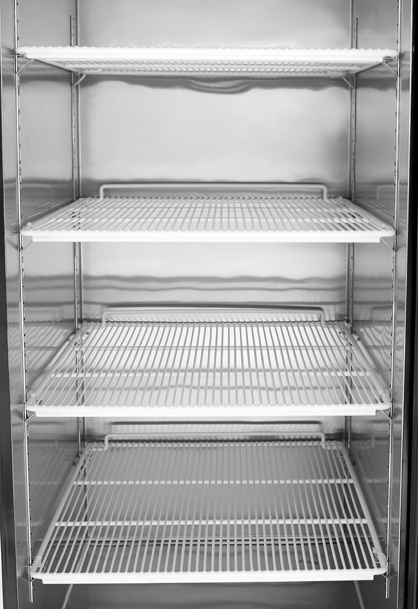 Atosa MCF8720GR 27" 1 Door Black Exterior Glass Door Freezer Merchandiser, 19.4 Cu. Ft.