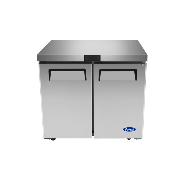 Atosa MGF36FGR 36.31 " 2 Door Undercounter Freezer, 8.7 Cu. Ft