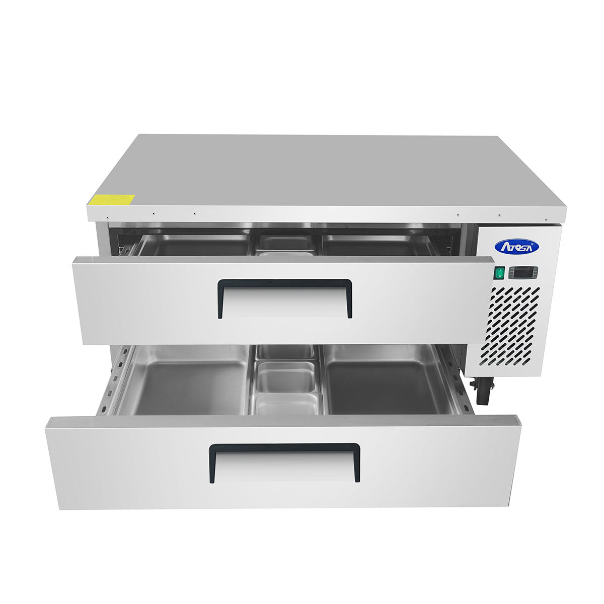 Atosa MGF8448GR 35.56" 2 Drawer Refrigerated Chef Base, 4.7 Cu. Ft.