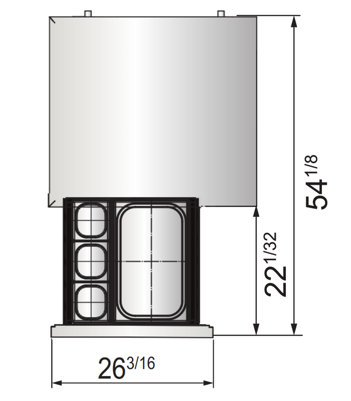 Atosa MGF8448GR 35.56" 2 Drawer Refrigerated Chef Base, 4.7 Cu. Ft.