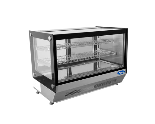 Atosa CRDS-42 27" Countertop Refrigerated Display Merchandiser, Curved, 4.2 Cu Ft