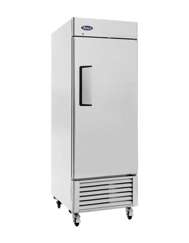 Atosa MBF8519GR 24.25" 1 Door Bottom Mount Reach-In Refrigerator, 8.3 Cu. Ft., Low height