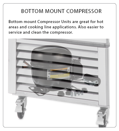 Atosa MBF8505GRL 27" 1 Door Bottom Mount Reach-In Refrigerator, 19.1 Cu. Ft., Left Hinged
