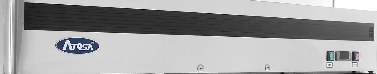 Atosa MCF8703ES 54.4" 2 Door Glass Door Reach-In Freezer, 44.8 Cu. Ft.