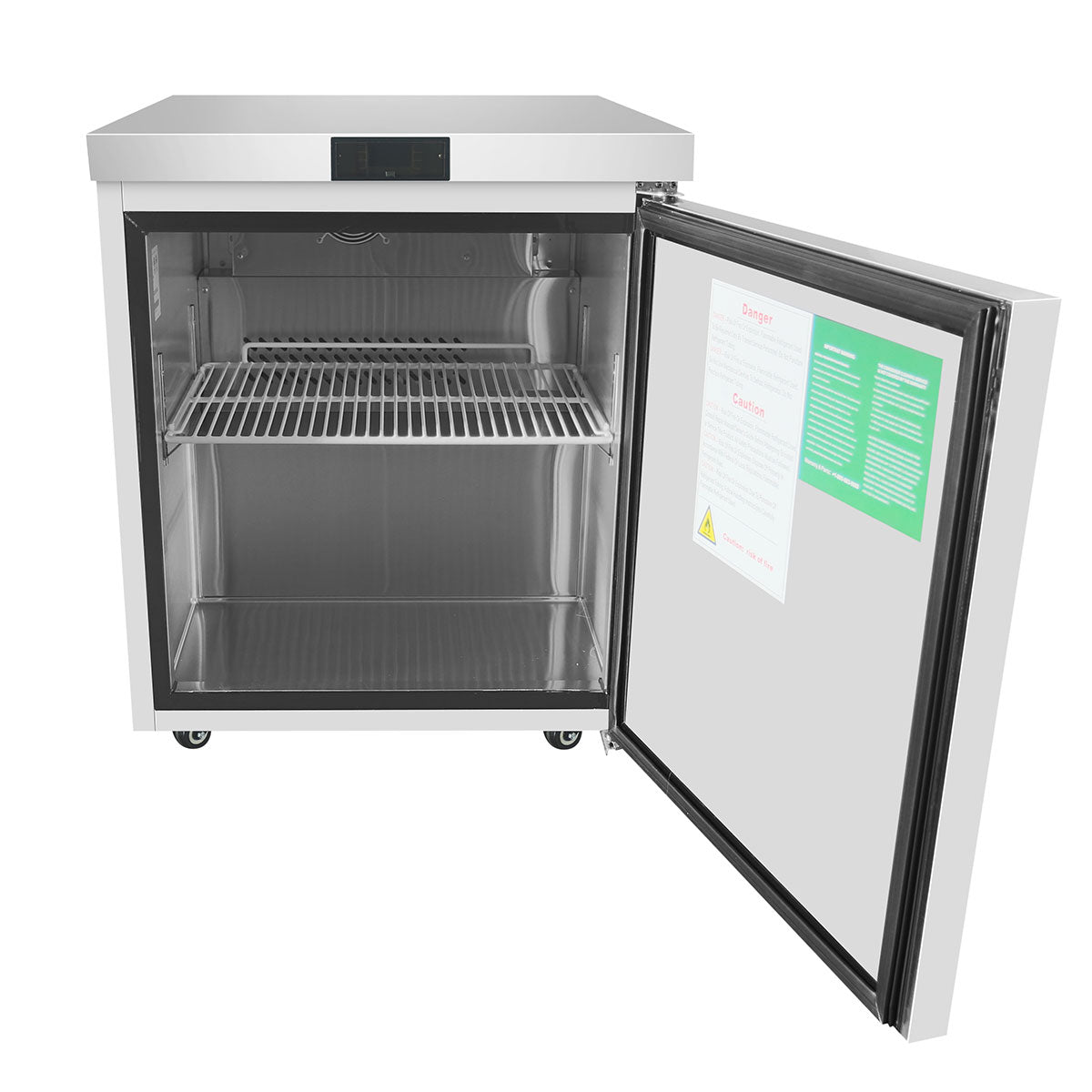Atosa MGF8405GRL 27.5" 1 Door Undercounter Freezer, 7.2 Cu. Ft., Left Hinged