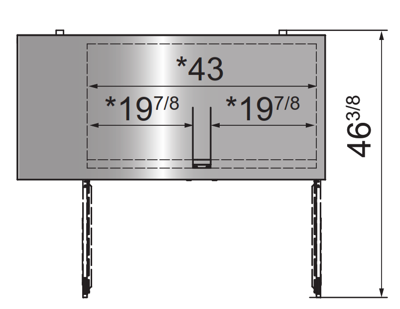 Atosa SBB59GGRAUS2 57" 2 Door Shallow Depth Back Bar Cooler With Glass Doors, 15 Cu. Ft., Black Exterior
