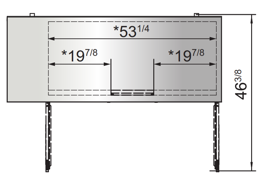 Atosa SBB69GRAUS1 68" 2 Door Shallow Depth Back Bar Cooler, 18.6 Cu. Ft., Stainless Steel Exterior