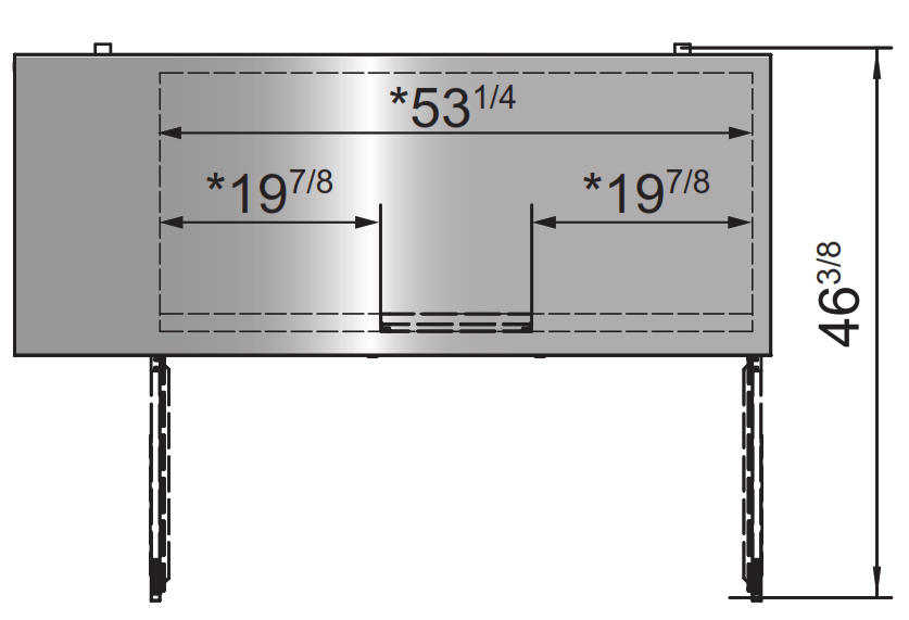 Atosa SBB69GRAUS2 68" 2 Door Shallow Depth Back Bar Cooler, 18.6 Cu. Ft., Black Exterior