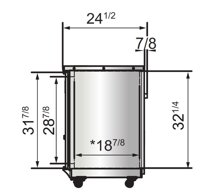 Atosa SBB69GGRAUS1 68" 2 Door Shallow Depth Back Bar Cooler With Glass Doors, 18.6 Cu. Ft., Stainless Steel Exterior