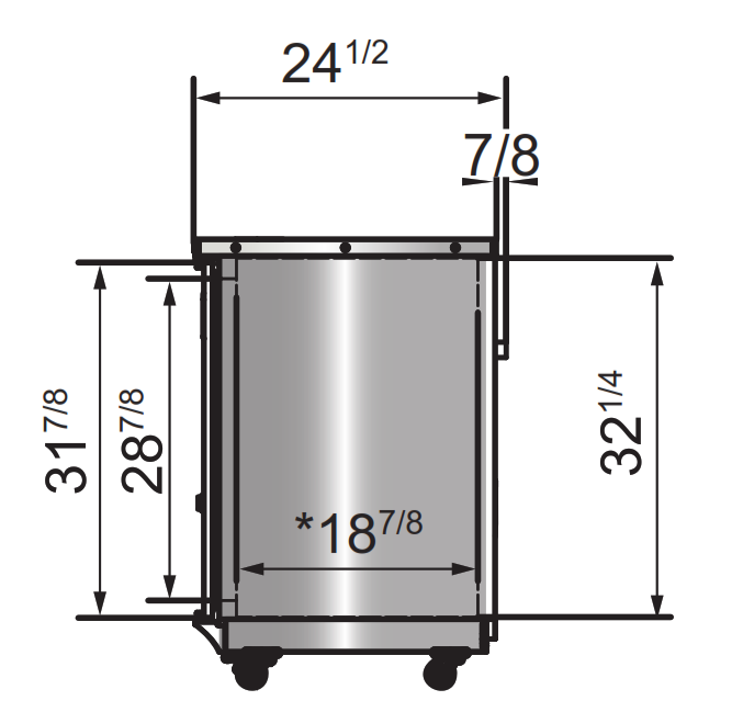 Atosa SBB69GGRAUS2 68" 2 Door Shallow Depth Back Bar Cooler With Glass Doors, 18.6 Cu. Ft., Black Exterior