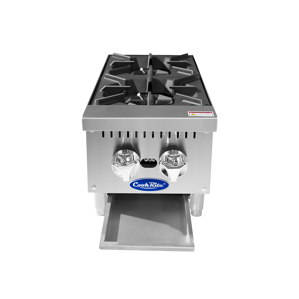 Atosa ACHP-2 12" 2 Burner Countertop Hotplate, Total 64,000 B.T.U.
