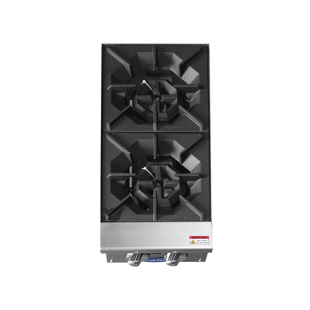 Atosa ACHP-2 12" 2 Burner Countertop Hotplate, Total 64,000 B.T.U.