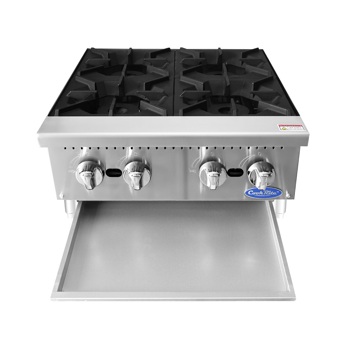 Atosa ACHP-4 24" 4 Burner Countertop Hotplate, Total 128,000 B.T.U.