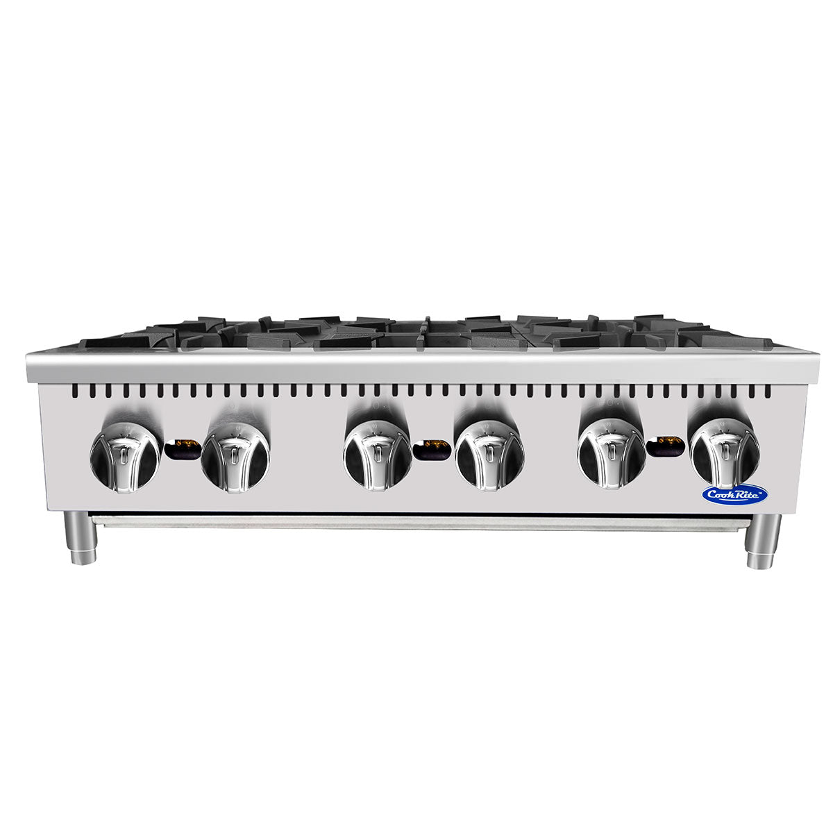 Atosa ACHP-6 36" 6 Burner Countertop Hotplate, Total 192,000 B.T.U.