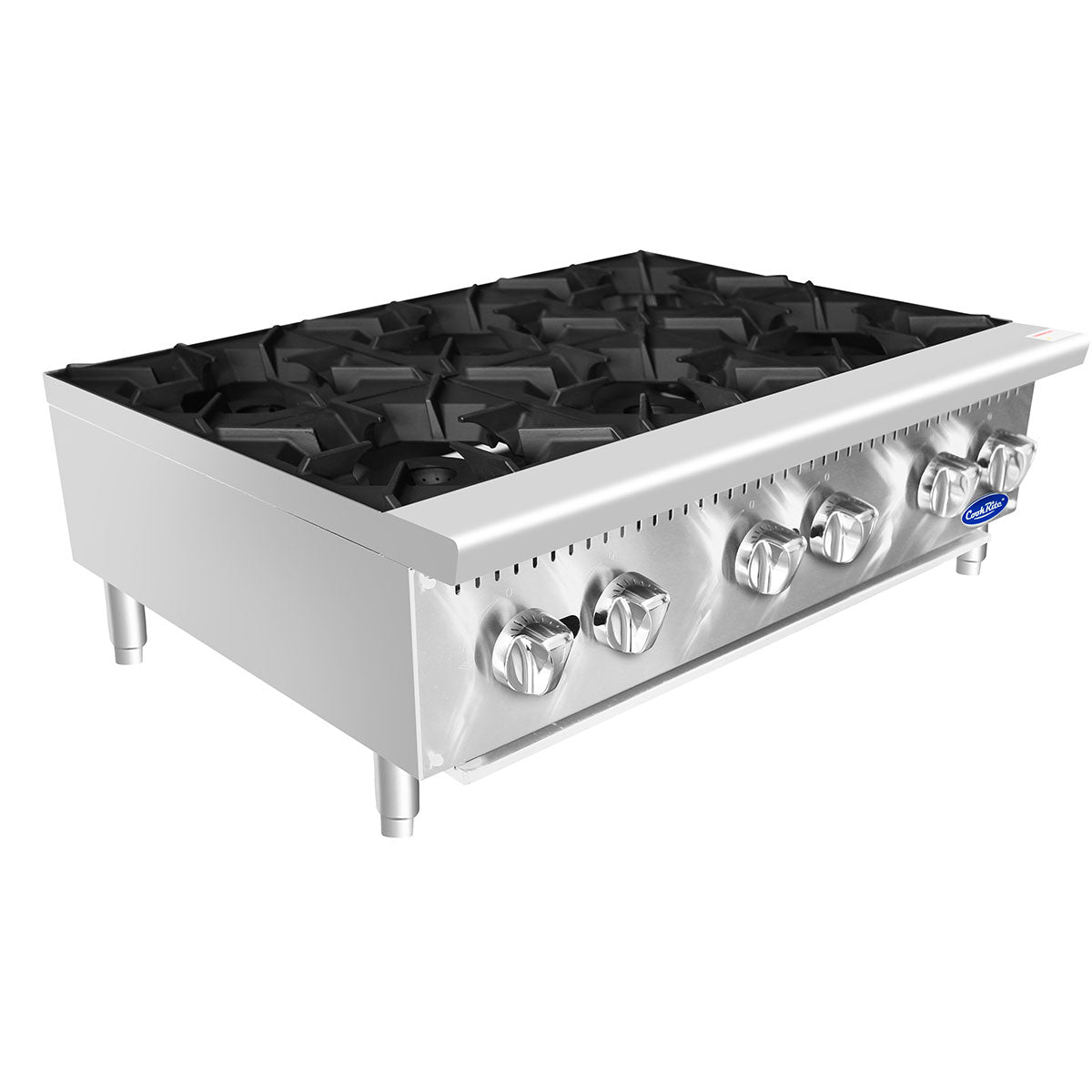 Atosa ACHP-6 36" 6 Burner Countertop Hotplate, Total 192,000 B.T.U.