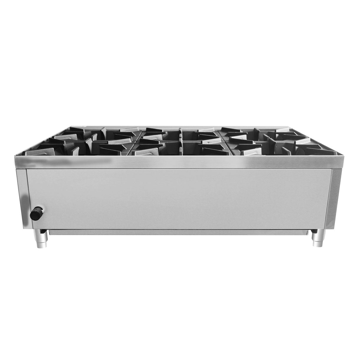 Atosa ACHP-6 36" 6 Burner Countertop Hotplate, Total 192,000 B.T.U.