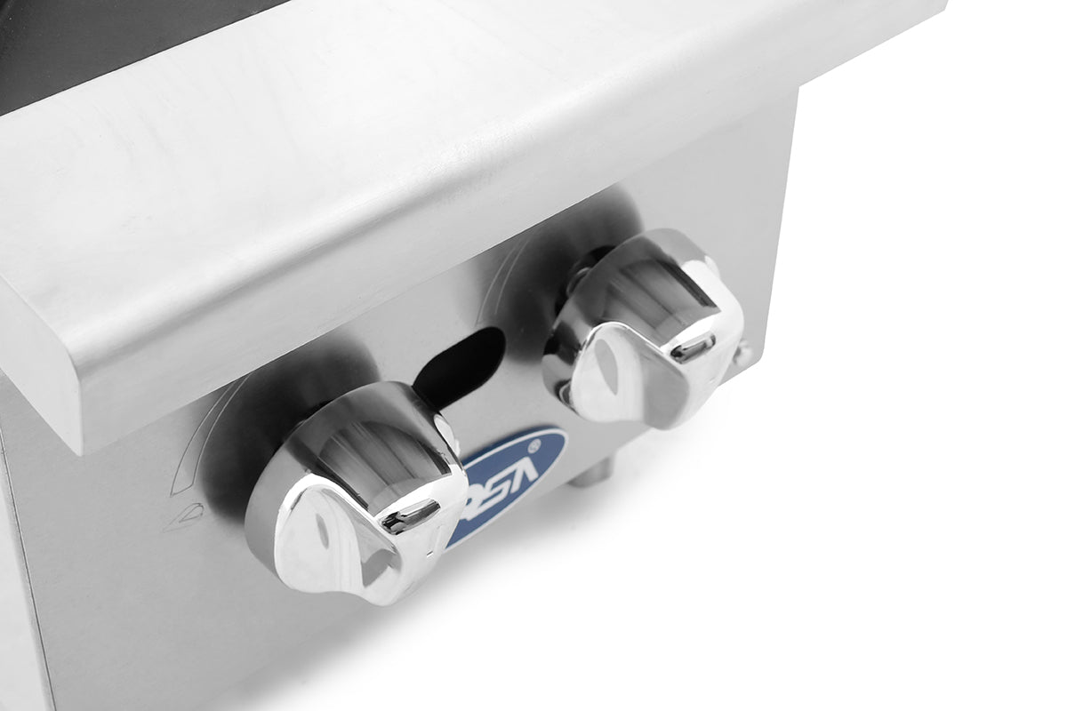 Atosa ACHP-6 36" 6 Burner Countertop Hotplate, Total 192,000 B.T.U.