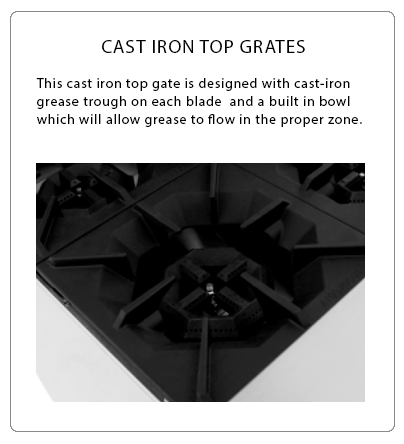 Atosa AGR-2B24GR 36" 2 Burners, 24'' Griddle on Right Side, 26'' Oven, 2 Oven Racks, Castors Included
