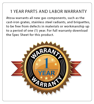 Atosa AGR-6B24GR 60" 6 Burner Gas Range with 24" Griddle on Right Side, 2 26" Ovens, 4 Oven Racks, Castors Included