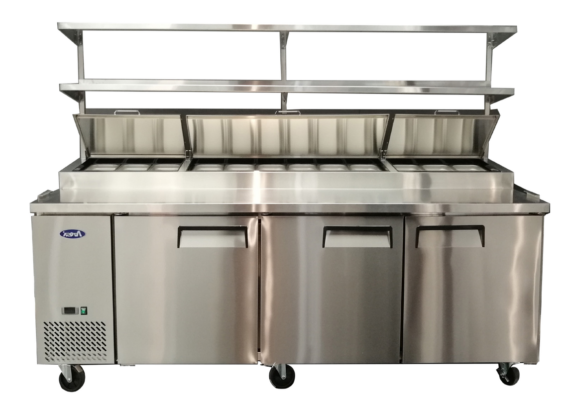 Atosa MROS-44P 44" Stainless Steel Double Over Shelf for 44" Pizza Prep Table