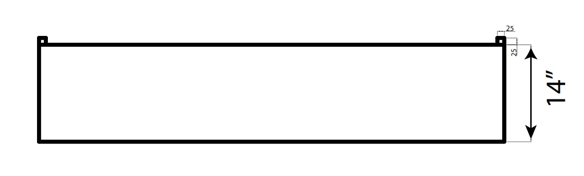 Atosa MROS-44P 44" Stainless Steel Double Over Shelf for 44" Pizza Prep Table