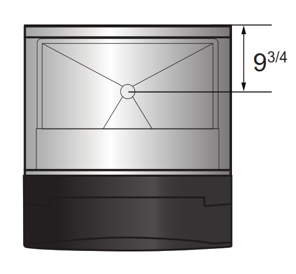 Atosa CYR400P 30.25" Ice Storage Bin with 395 lb. Storage Capacity for YR450 & YR800 Ice Maker