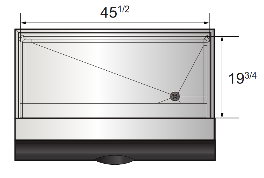 Atosa CYR700P 48.25" Ice Storage Bin with 700 lb. storage capacity for YR450 & YR800 Ice Makers, with Adapter Kit