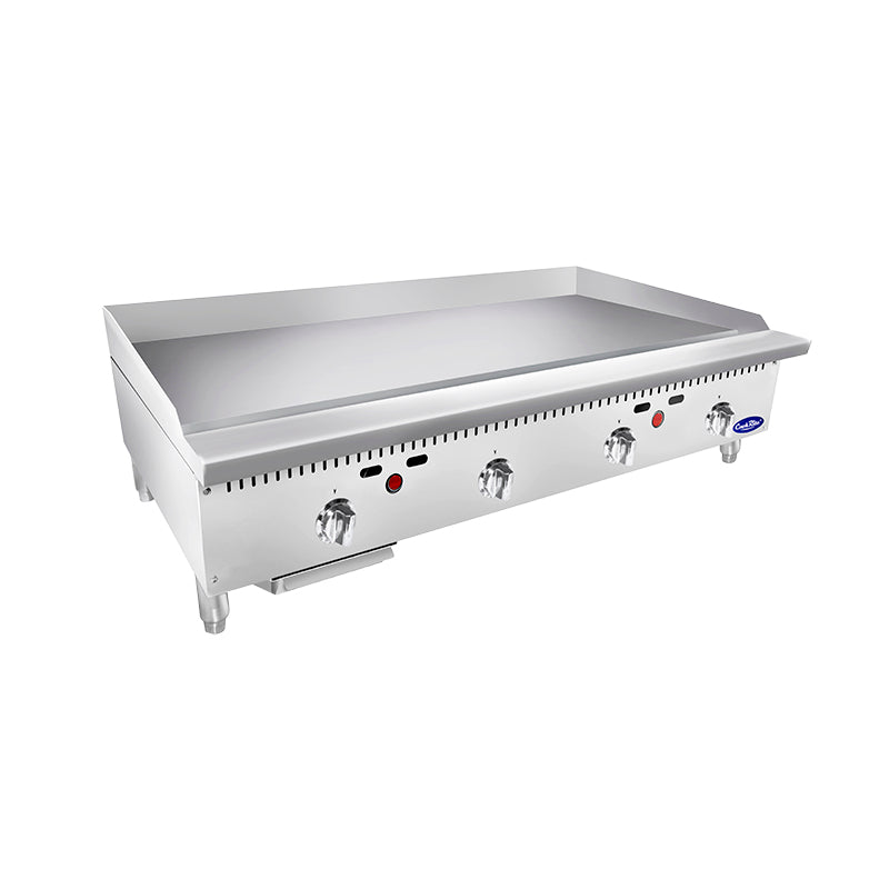 Atosa ATTG-48 48" Thermostatic Gas Griddle, 100,000 BTU, 1" Thick Griddle Plate
