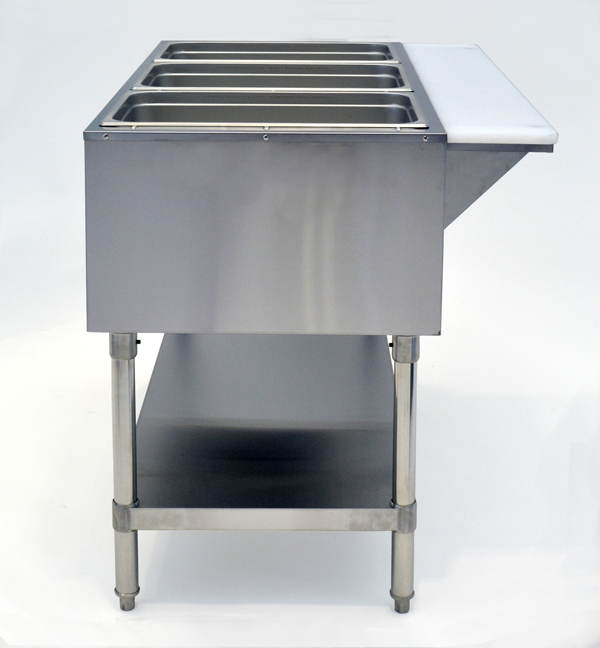 Atosa CSTEA-2C 30" Electric Hot Food Steam Table, 2 Wells, Water Pans Included, 1000W, 120V