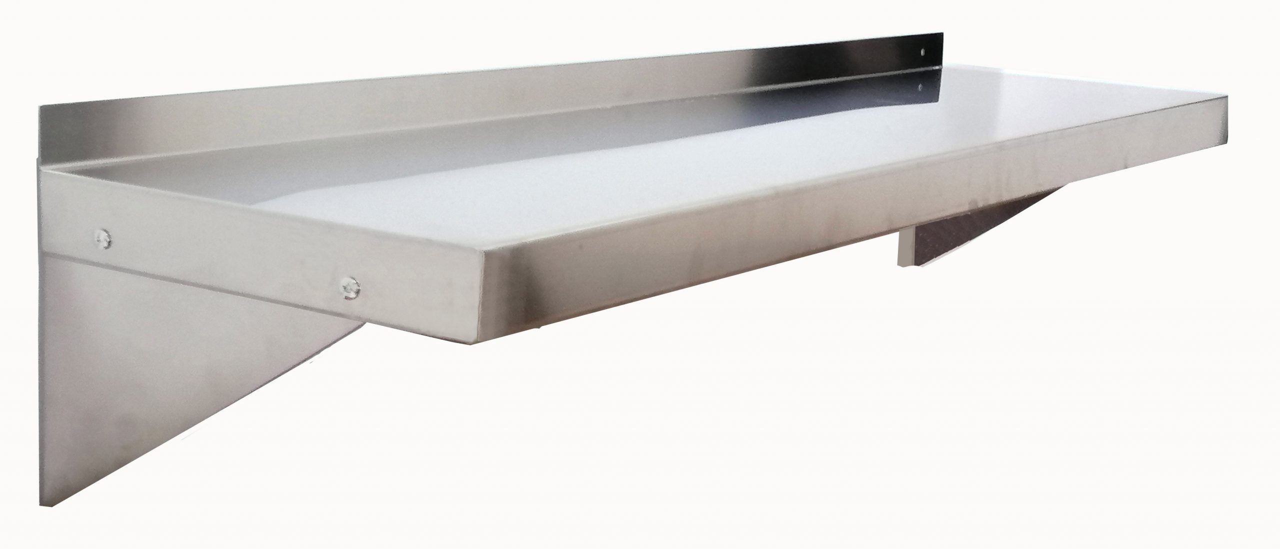 Atosa SSWS-1224 24" Wide Wall Shelf, 18 Gauge 304 Grade Stainless Steel