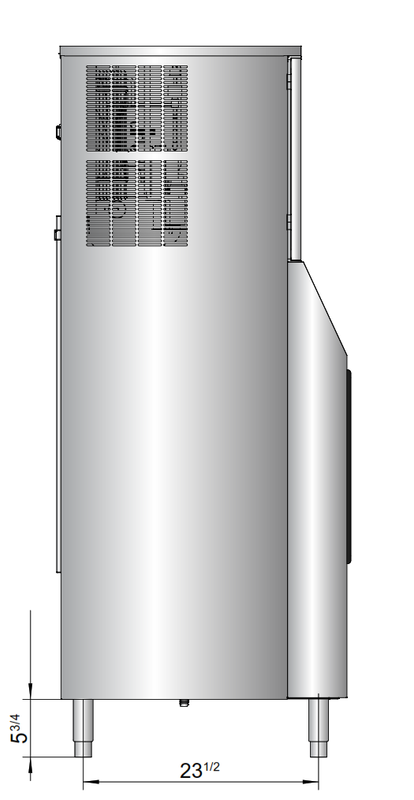 Atosa HD350-AP-161 23" Hotel Ice Machine, 350 lb. Daily Capacity, 160 lb. Storage Bin, 3M Water Filtration System